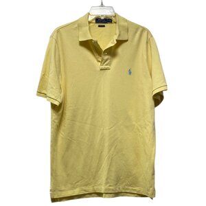 Polo by Ralph Lauren Yellow Cotton Pique Polo Shirt, Medium
